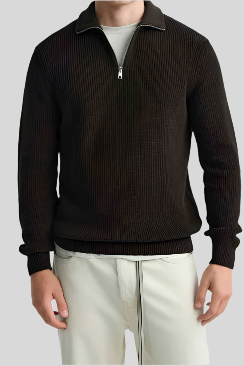 Pull à col zipper
