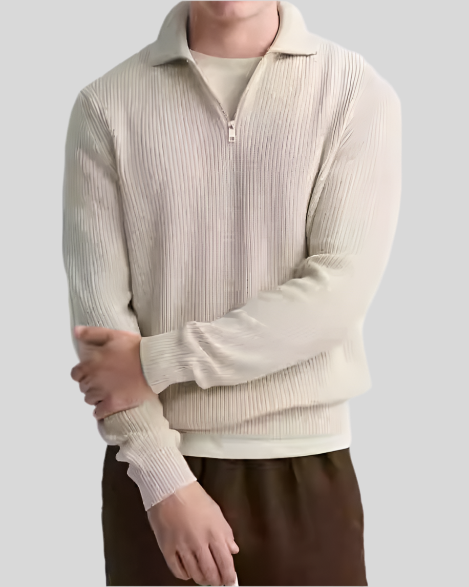 Pull à col zipper