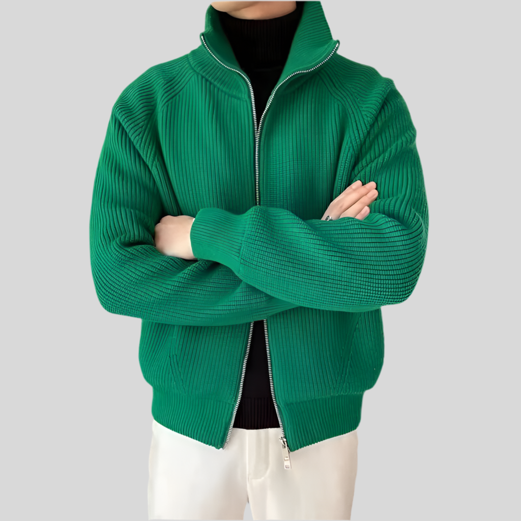 Cardigan zipper