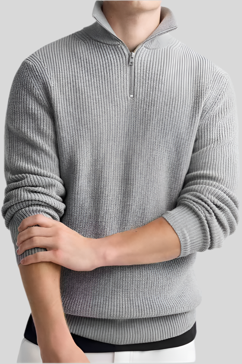 Pull à col zipper