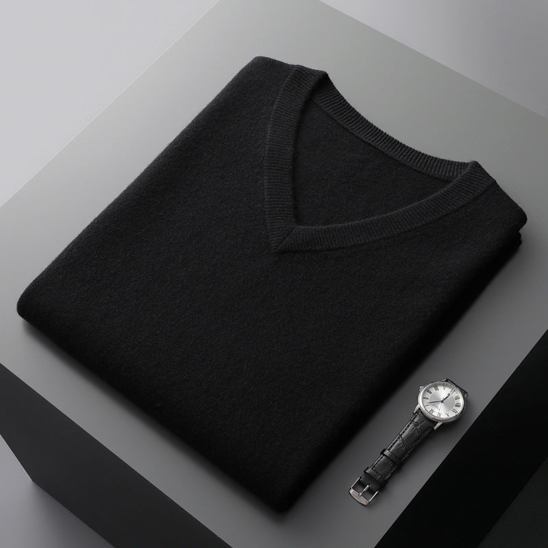 Sleeveless V-neck sweater