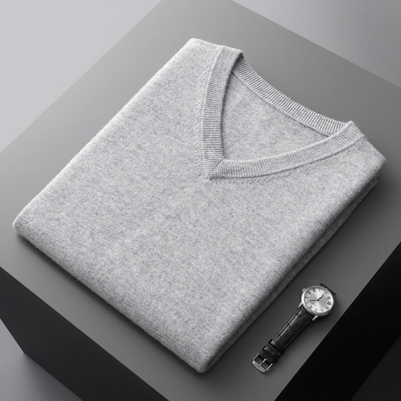 Sleeveless V-neck sweater