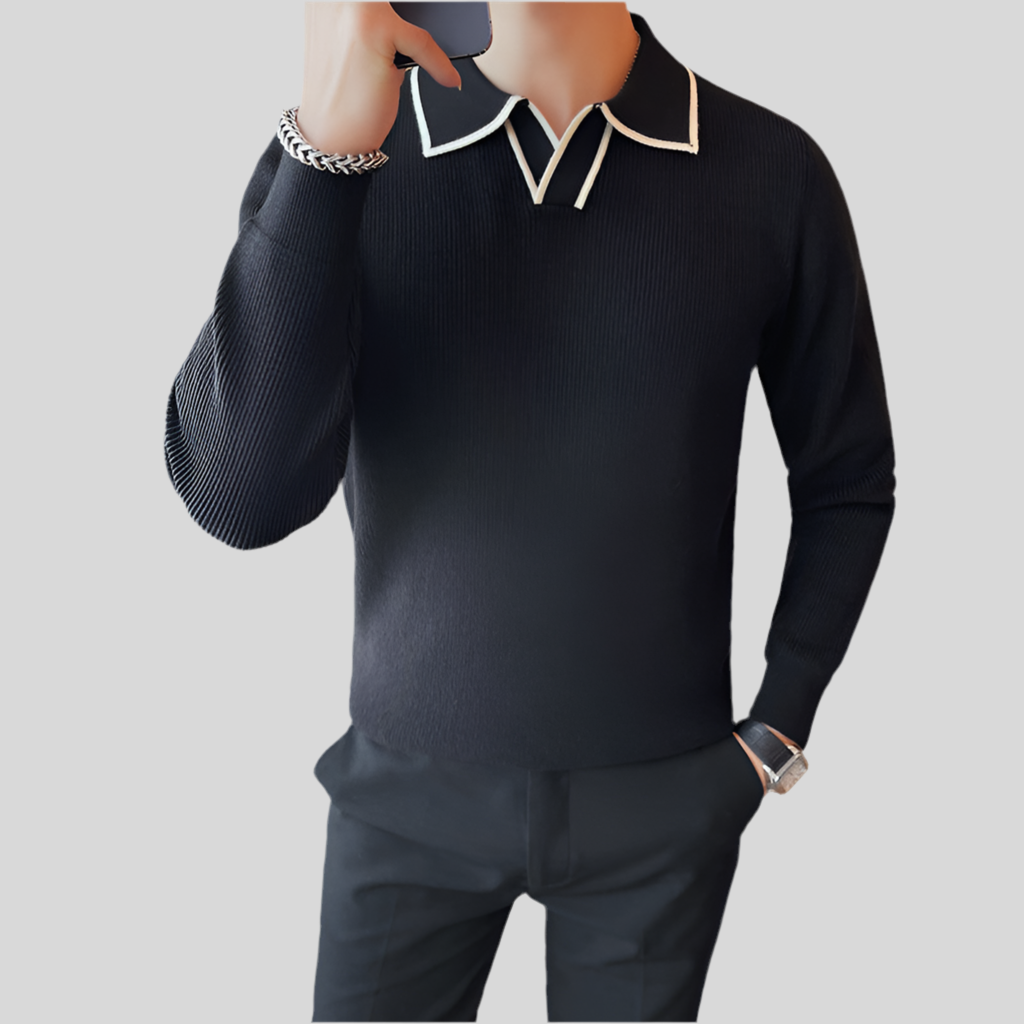 Pull à col chemise