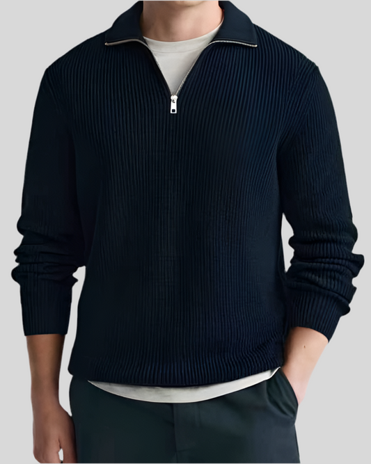 Pull à col zipper