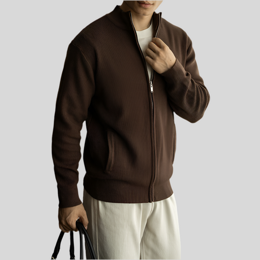 Gilet uni zipper