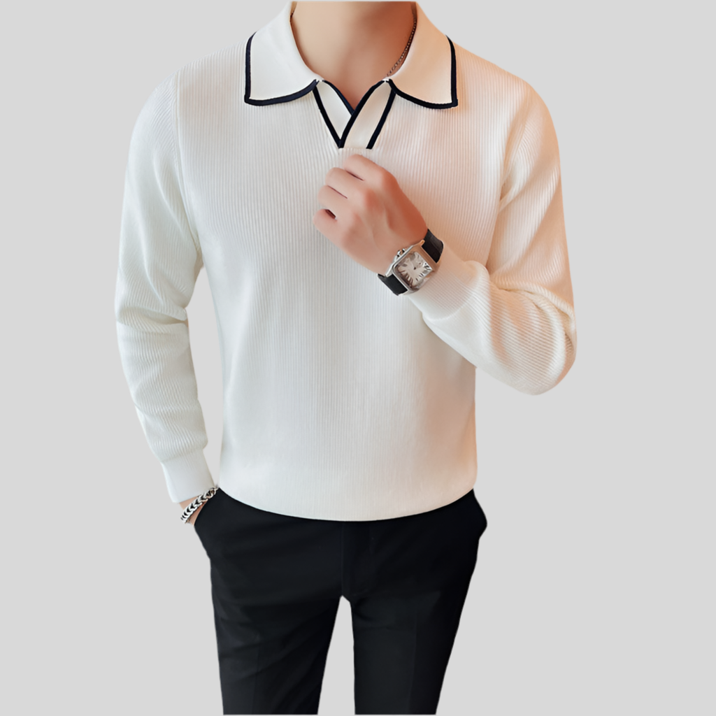 Pull à col chemise