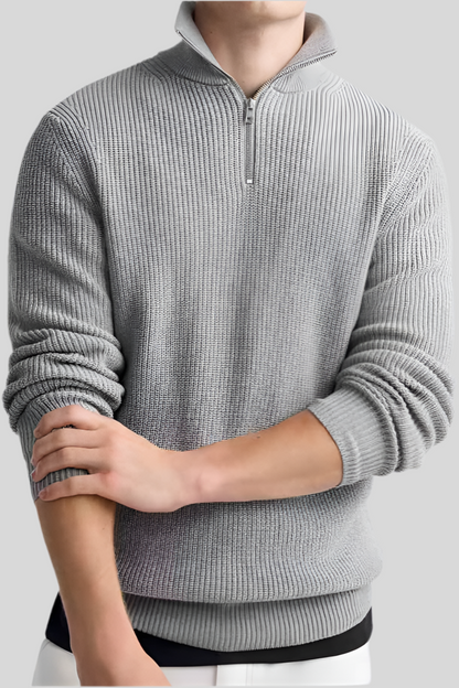 Pull à col zipper