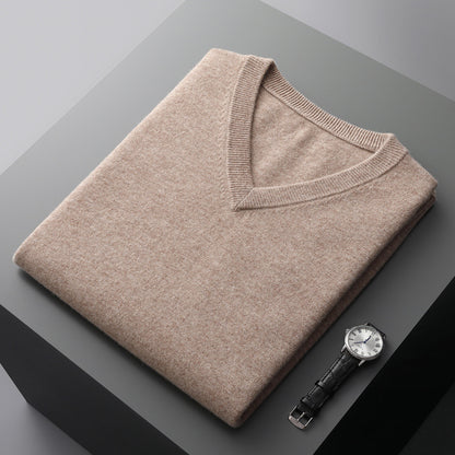 Sleeveless V-neck sweater