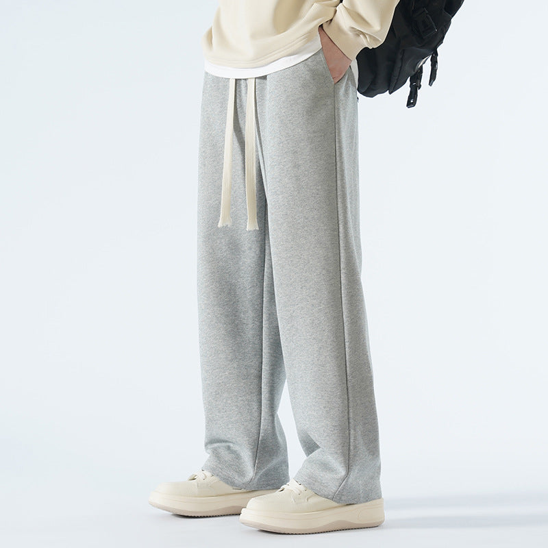 Pantalon en coton droit uni