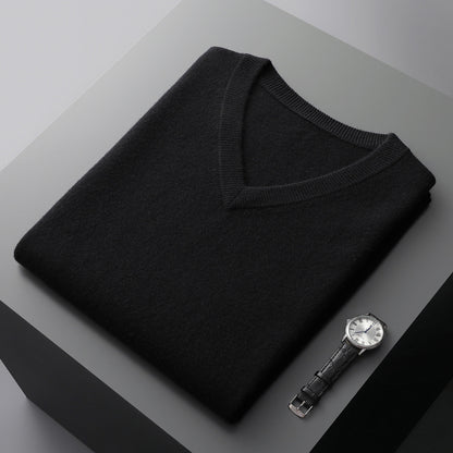 Sleeveless V-neck sweater